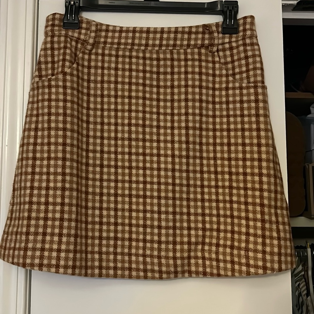 Mini plaid skirt